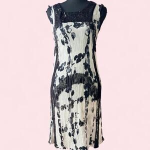 Desigual by Christian Lacroix size 44 sleeveless midi dress avante garde boho